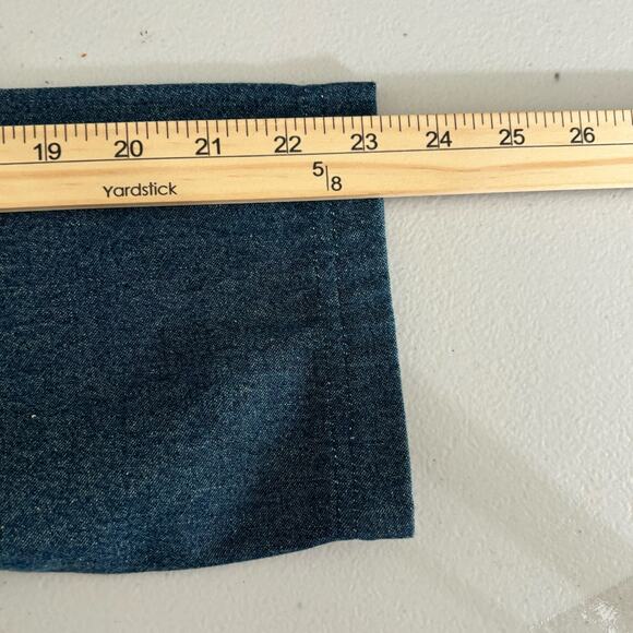 Tapestry Patch Women Shacket Size Large Vintage Cotton Floral Embroidered Denim - Picture 8 of 10